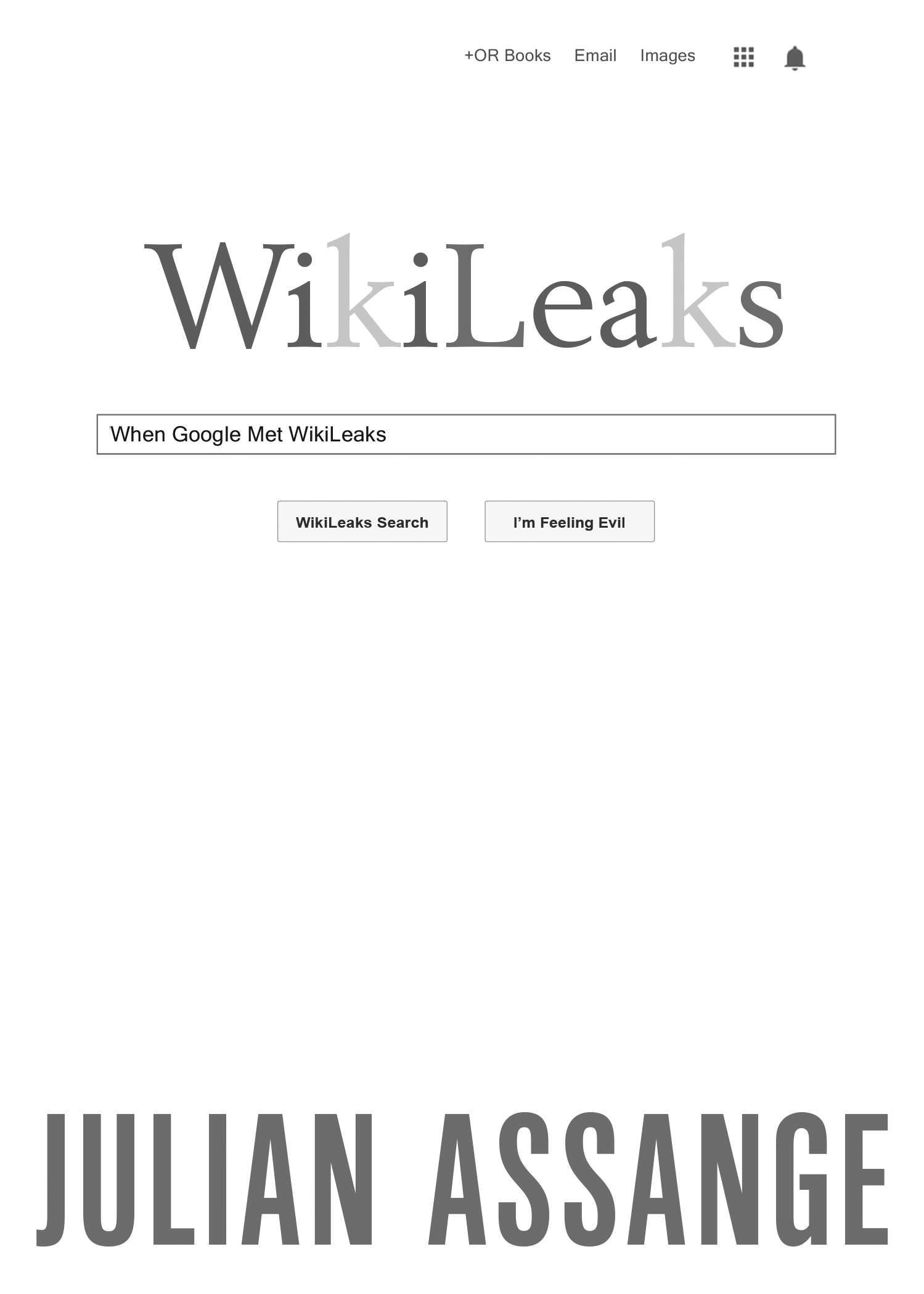 when google met wikileaks cover