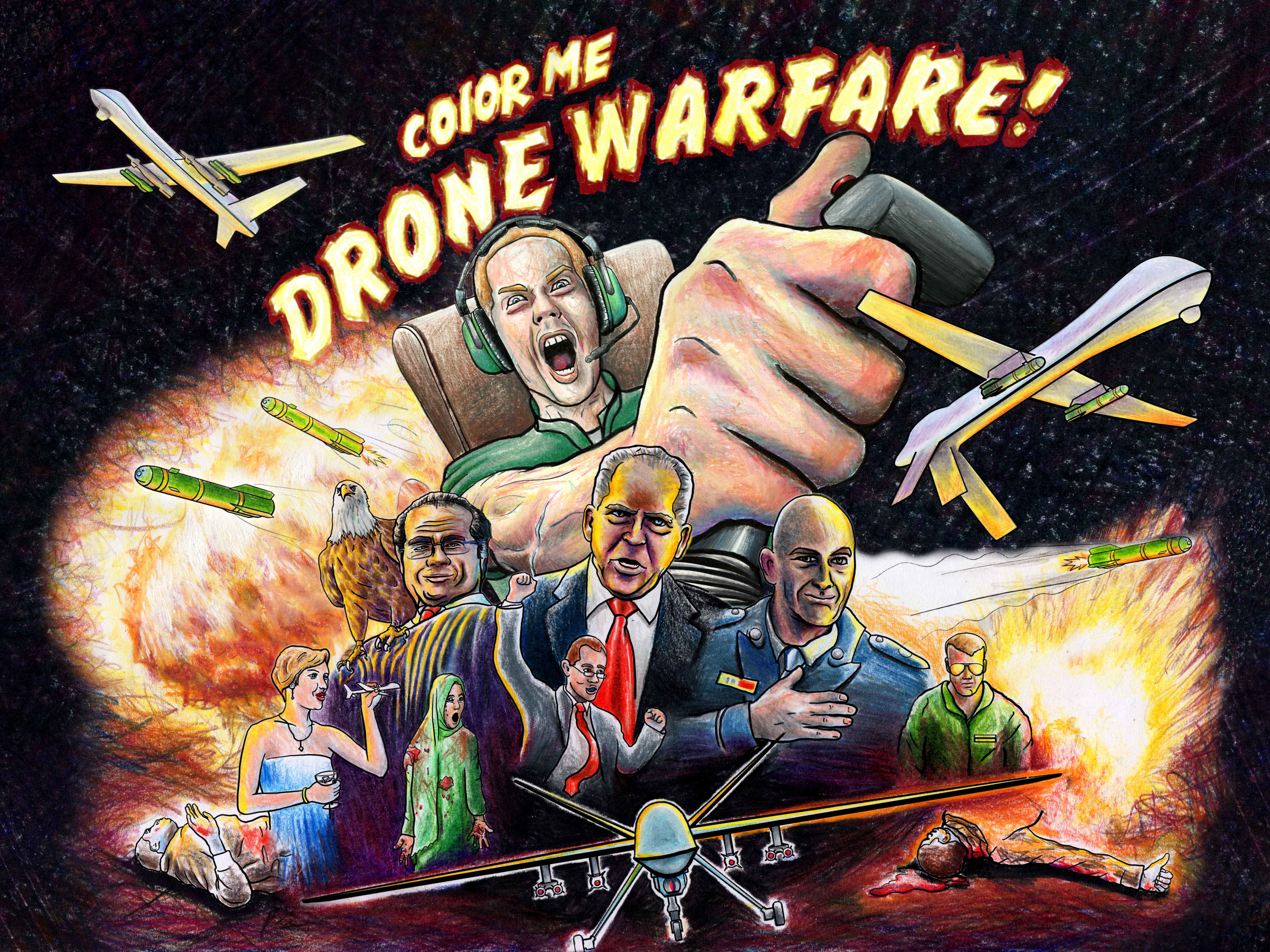 color me drone warfare! cover