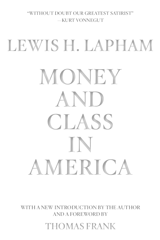 money and class in america cover